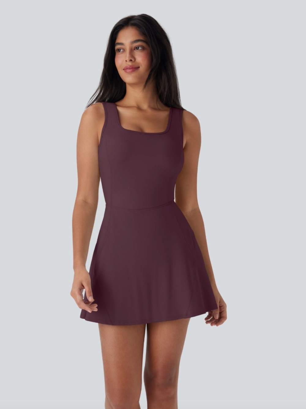 Halara SoftlyZero Airy U Neck 2-in-1 Pocket Mini InstantCool Dance Active Dress-